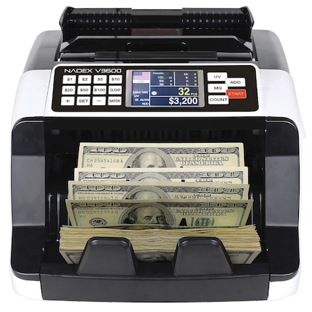 Nadex Coins V3600 Money Counter and Counterfeit Detector NCC1-1140